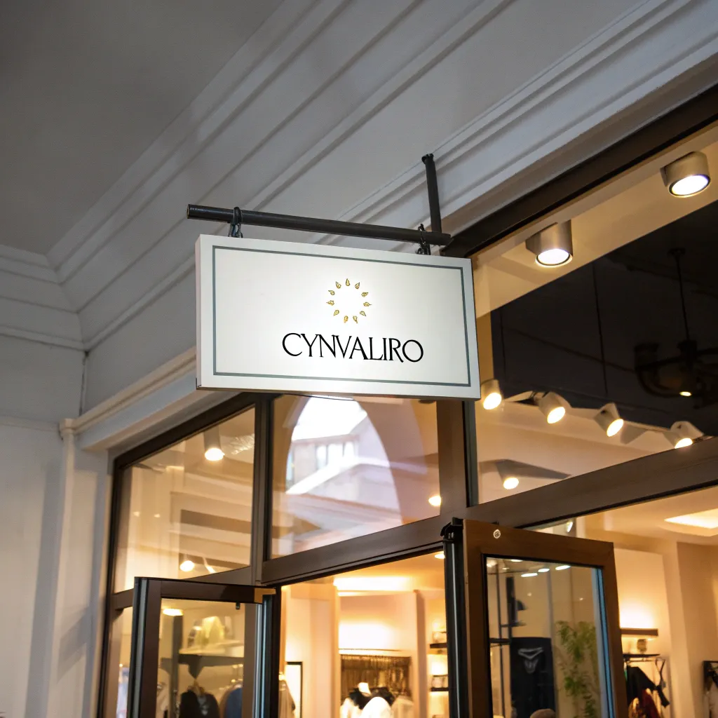 Store hours sign at the entrance of CYNVALIRO